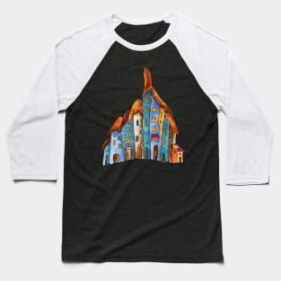 FAIRYTALE HOUSE WATERCOLOR Baseball T-Shirt